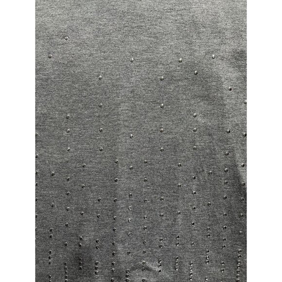 Mossimo Womens Racer Back Tank Top M Gray Studded Details Layering Summer Casual - Picture 3 of 7